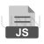 JS Greyscale Icon - IconBunny