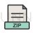 ZIP Line Filled Icon - IconBunny