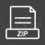 ZIP Line Inverted Icon - IconBunny