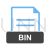 BIN Blue Black Icon - IconBunny