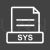 SYS Line Inverted Icon - IconBunny