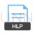 HLP Blue Black Icon - IconBunny