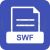 SWF Flat Round Corner Icon - IconBunny