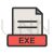EXE Line Filled Icon - IconBunny