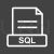 SQL Line Inverted Icon - IconBunny