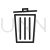 Recycle bin Line Icon - IconBunny