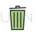 Recycle bin Line Filled Icon - IconBunny