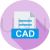 CAD Flat Shadowed Icon - IconBunny