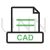 CAD Line Green Black Icon - IconBunny
