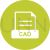 CAD Flat Round Icon - IconBunny