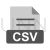 CSV Greyscale Icon - IconBunny