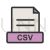 CSV Line Filled Icon - IconBunny