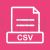 CSV Line Multicolor B/G Icon - IconBunny