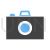 Camera I Blue Black Icon - IconBunny