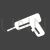 Drill Machine Glyph Inverted Icon - IconBunny