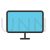 LCD Screen Line Filled Icon - IconBunny