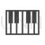 Piano Glyph Icon - IconBunny