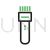 Shaving Machine Line Green Black Icon - IconBunny