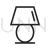 Table Lamp Line Icon - IconBunny