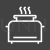 Toaster Line Inverted Icon - IconBunny