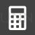 Calculator Glyph Inverted Icon - IconBunny