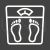 Weighing Machine Line Inverted Icon - IconBunny