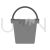 Paint Bucket Greyscale Icon - IconBunny
