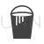 Paint Bucket Glyph Icon - IconBunny