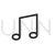 Music Line Icon - IconBunny