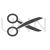 Scissors Glyph Icon - IconBunny