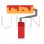 Paint Roller Flat Multicolor Icon - IconBunny