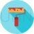 Paint Roller Flat Shadowed Icon - IconBunny