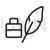 Feather Quill Line Icon - IconBunny