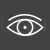 Eye Line Inverted Icon - IconBunny