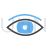 Eye Blue Black Icon - IconBunny