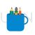 Mug with Design Tools Flat Multicolor Icon - IconBunny