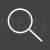 Magnifier Line Inverted Icon - IconBunny