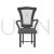Bedroom Chair Greyscale Icon - IconBunny