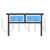 Table with Drawers I Blue Black Icon - IconBunny