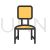 Chair II Line Filled Icon - IconBunny