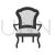 Comfortable Chair Greyscale Icon - IconBunny