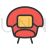 Stylish Chair Line Filled Icon - IconBunny