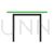 Simple Desk Line Green Black Icon - IconBunny