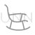 Rocking Chair Line Filled Icon - IconBunny