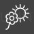 Flower in sunlight Line Inverted Icon - IconBunny