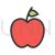 Apples Line Filled Icon - IconBunny