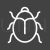 Insect Line Inverted Icon - IconBunny