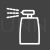 Spray bottle Line Inverted Icon - IconBunny
