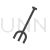 Gardening Fork Glyph Icon - IconBunny