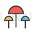 Mushrooms Line Filled Icon - IconBunny